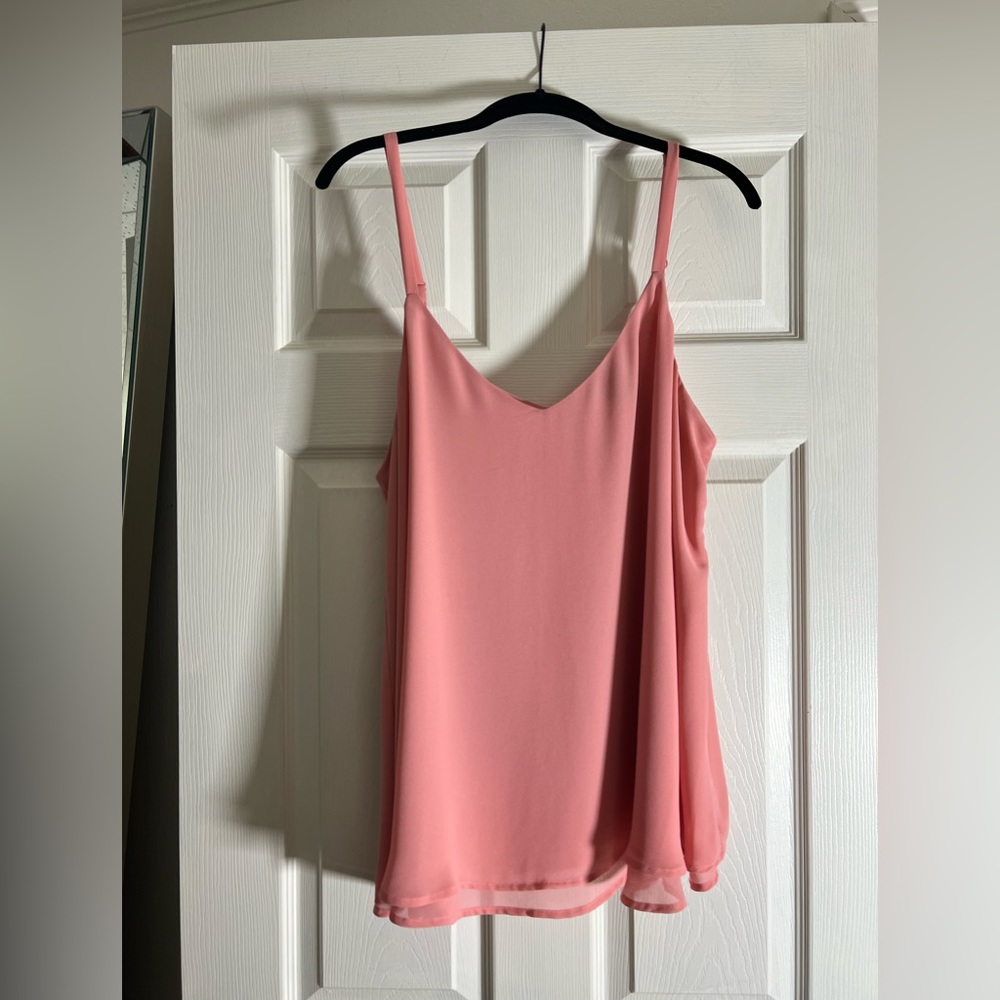 Torrid Pink Chiffon Swing Cami Sz 1
